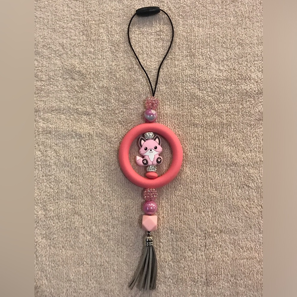 Beaded Car Charm- Fox